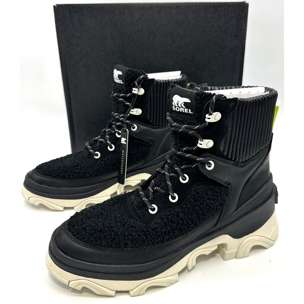SOREL Brex Boot Cozy Lace Waterproof Womens Size 9 Lug Sole Winter Comfort Boots